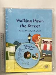 4 洋書 絵本 Walking Down the Street Words and Music by Jeffrey Leask bee boy Basic 付録・ディスク付き