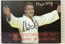 【図録】【洋書】（サイン入り）JUDO WELTMEISTER 2017 AlexanderWieczerzak アレクサンダーヴィーツェルツァック ドイツ柔道選手