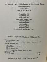 洋書 A Program for Monetary Stability Fordham University Press Milton Friedman