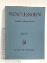 (3) 洋書 楽譜 MENDELSSOHN Lieder ohne Worte URTEXT G.HENLE VERLAG