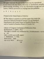 This Light in Oneself: True Meditation Shambhala Krishnamurti, J.