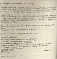 洋書 Asymmetry in Morphology (Linguistic Inquiry Monographs) Mit Pr  Anna Maria Di Sciullo