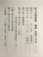 懐素草書千字文 (2) (拡大法書選集17)  二玄社 懐素