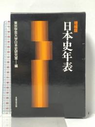 日本史年表 東京堂出版 東京学芸大学日本史研究室