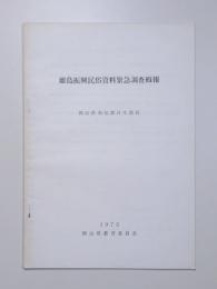 離島振興民俗資料緊急調査概報 : 岡山県和気郡日生諸島