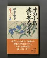 沖の小島に波の寄る見ゆ