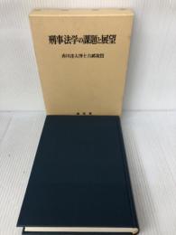 刑事法学の課題と展望 成文堂
