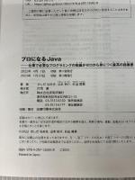 【※カバー無し】プロになるJava―仕事で必要なプログラミングの知識がゼロから身につく最高の指南書 技術評論社 きしだ なおき