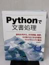 【※難あり】Pythonで文書処理: 資料のPDF化、文字認識、検索、その他さまざまな作業をプログラミングで解決 カットシステム 北山 洋幸