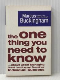 ※イタミ有 The One Thing You Need to Know: ... About Great Managing,