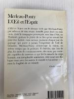 L'oeil et l'esprit Gallimard MauriceMerleau-Ponty