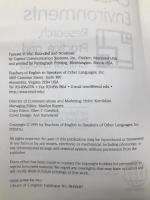 Call Environments: Research, Practice, and Critical Issues Teachers of English to Egbert, Joy