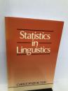 Statistics in Linguistics Blackwell Publishers Butler, Christopher S.