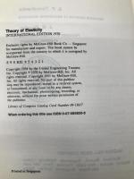 Theory of Elasticity McGraw Hill Higher Education Timoshenko, Stephen