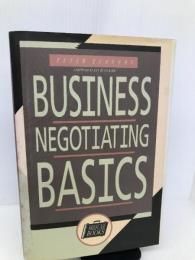 Business Negotiating Basics (The Briefcase Books) Irwin Professional Pub Economy, Peter
