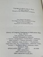 Law, Psychiatry, and Morality: Essays and Analysis American Psychiatric Association Publishing Stone, Alan A.