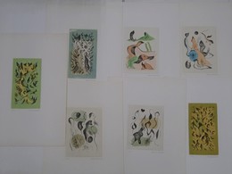 難波田龍起銅版画集「海辺の詩」（銅版画7枚入）