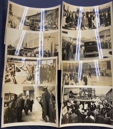 昭和天皇　東洋工業（現マツダ）工場視察　生写真8枚