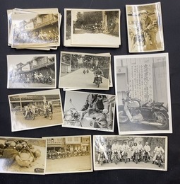 昭和30年代　バイク、ツーリング風景の生写真　28枚セット