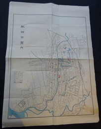 秋田市案内（地図）（1枚物）