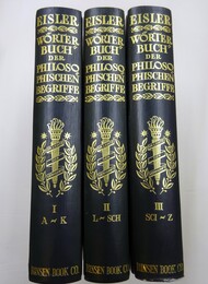 Worterbuch der Philosophischen Begriffe 　全3巻揃[洋書］(ドイツ語)『哲学概念・表現辞典』