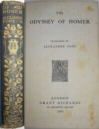 The Odyssey of Homer(The World's Classics36)［洋書］ホメーロスのオデュッセイア