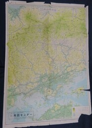 最新精密　岡山県地図　（1枚物）