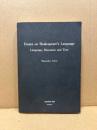 Essays on Shakespeare's language : language, discourse and text.