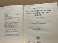 A Dictionary of Slang and Unconventional English. 2.vol