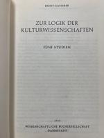 Zur Logik der Kulturwissenschaften : fünf Studien