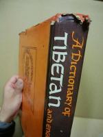 A DICTIONARY OF TIBETAN AND ENGLISH