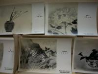東西大家新作日本画展　作品25枚・会場スナップ写真4枚・あいさつ文1枚