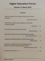 Higher Education Forum vol 11～14 （4冊）