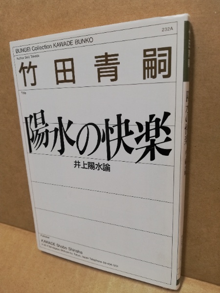 陽水の快楽　竹田青嗣　河出文庫 陽水の快楽 :竹田 青嗣 | 河出書房新社