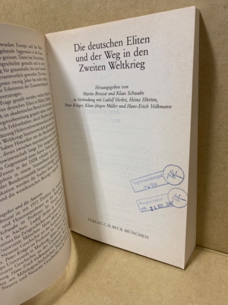 Die Deutschen Eliten und der Weg in den Zweiten Weltkrieg