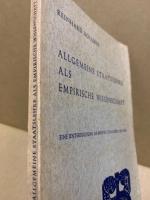 Allgemeine Staatslehre als empirische Wissenschaft : eine Untersuchung am Beispiel von Georg Jellinek