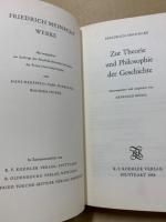 Zur Theorie und Philosophie der Geschichte