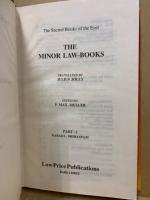 Minor Law Books: The Sacred Books of the East Vol.33