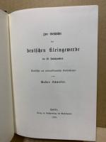 Zur Geschichte der deutschen Kleingewerbe im 19. Jahrhundert : statistische und nationalökonomische Untersuchungen