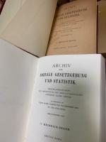 Archiv für Sozialwissenschaft und Sozialpolitik 1-69.vol +Erg 5.vol+Reg （75冊）