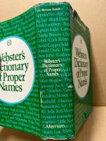 Webster's dictionary of proper names