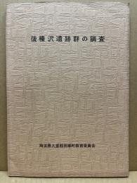 後榛沢遺跡群の調査