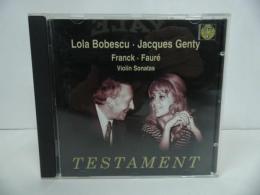 ★CD　TESTAMENT【Violin Sonatas Csar Franck, Gabriel Faur】フランク・ヴァイオリン　ソナタ　ボペスコ/クラシックCD