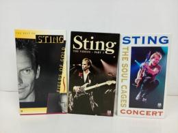 ★VHS・ビデオ　STING　スティング　ライブビデオなどまとめて 3本セット