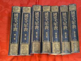 国史大年表　全7巻揃（1-6巻：神武天皇即位元年より昭和9年迄＋7巻：索引・系譜・年表）