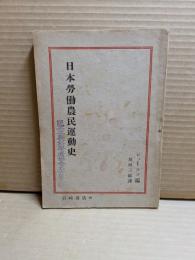 日本勞働農民運動史
