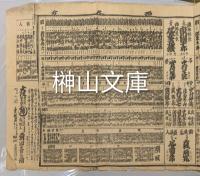 三府総櫓俳優大見立給金附　（役者番付）