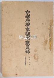 京都府学事関係職員録　昭和六年四月十五日現在