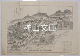 和州當麻寺現境内見取図　Nippon Yamato Taimaji garan