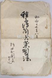 種子島筒並火薬製法ほか